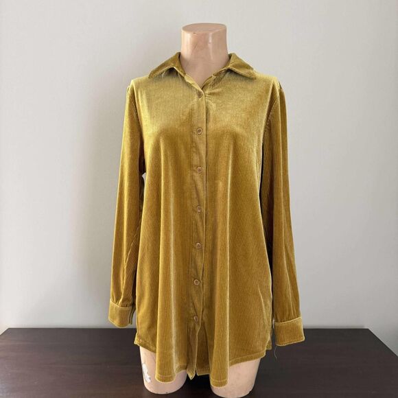 Soft Surroundings Women's Gold Shirt - Picture 1 of 5